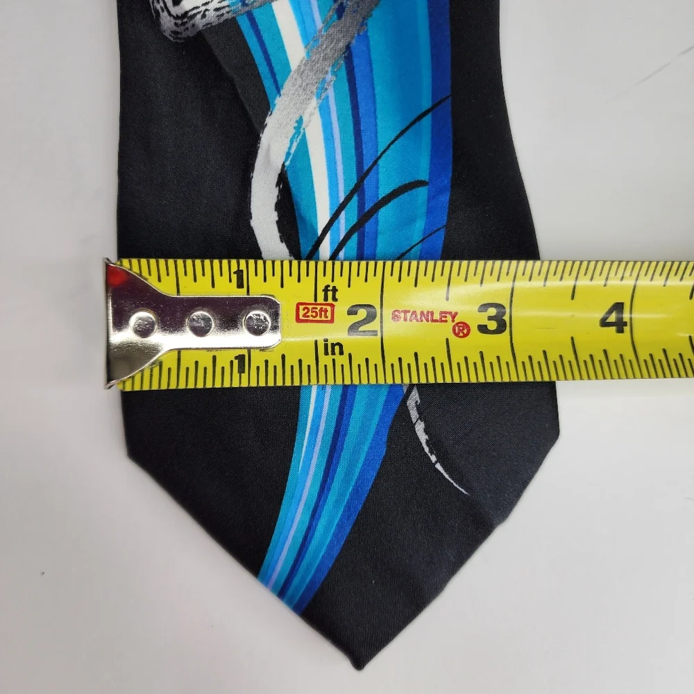 J . GARCIA Blue & Black Tie.